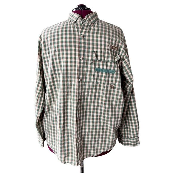 Columbia 1565997 PHG Hunting Vented Back Yoke Tabbed Sleeves Plaid Shirt L/XL - Picture 1 of 12